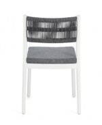 Bizzotto - SEDIA C-C ALVIN BIANCO/GRIGIO SCURO - immagine 4