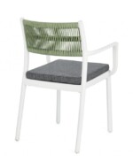 Bizzotto - SEDIA C-BR C-C ALVIN BIANCO/VERDE - immagine 2