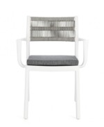Bizzotto - SEDIA C-BR C-C ALVIN BIANCO/GRIGIO CH. - immagine 3