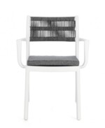 Bizzotto - SEDIA C-BR C-C ALVIN BIANCO/GRIGIO SCURO - immagine 3