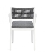 Bizzotto - SEDIA C-BR C-C ALVIN BIANCO/GRIGIO SCURO - immagine 4