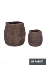 Bizzotto - SET2 P.VASO MINH SAGOMATO TERRACOT SCURA - immagine 5