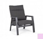 Bizzotto - POLTRONA RECL C-C KLEDI ANTRACITE JX55