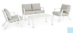 Bizzotto - SET4 SALOTTO C-C HARLEY BIANCO YK11