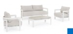 Homemotion - SET4 SALOTTO C-C PRESLEY BIANCO WG20
