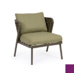 Homemotion - POLTRONA C-C HARLOW OLIV QS24