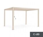 Bizzotto - PERGOLA OCEAN 3X4 SETA C-LED