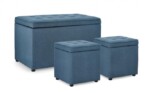 Yes - SET3 PANCHINA-2POUF CONT. DERRICK BLU - immagine 2
