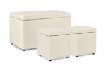 Yes - SET3 PANCHINA-2POUF CONT. DERRICK BIANCO - immagine 2