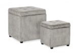 Yes - SET2 POUF CONT. DYLAN GRIGIO - immagine 2