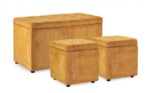 Yes - SET3 PANCHINA-2POUF CONT. DYLAN OCRA - immagine 2