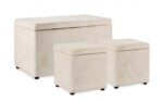Yes - SET3 PANCHINA-2POUF CONT. DYLAN BIANCO - immagine 2