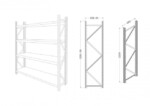 Yes - SPALLA SCAFFALE NERO OPACO 60X220H - immagine 2