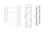 Yes - SPALLA SCAFFALE NERO OPACO 60X250H - immagine 2