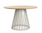 Bizzotto - TAVOLO CILLIAN D120 WARM GREY/NATURAL