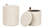 Bizzotto - SET2 POUF CONTENITORE KATIA NAT - immagine 2