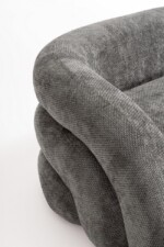 Bizzotto - DIVANO 3P CLEMENCE GRIGIO SCURO - immagine 5