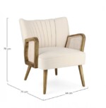 Bizzotto - POLTRONA VIRNA NATURAL - immagine 7