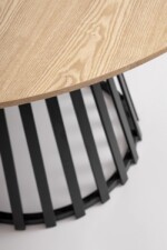 Bizzotto - TAVOLO CILLIAN D120 NERO/NATURAL - immagine 2