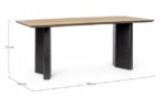 Bizzotto - TAVOLO STANWOOD 190X90 - immagine 6