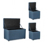 Yes - SET3 PANCHINA-2POUF CONT. DERRICK BLU - immagine 5
