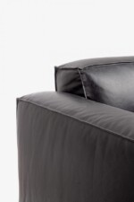 Homemotion - DIVANO 3P JOSEPH NERO - immagine 6