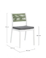 Bizzotto - SEDIA C-C ALVIN BIANCO/VERDE - immagine 6