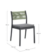 Bizzotto - SEDIA C-C ALVIN ANTRACITE/VERDE - immagine 6