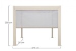 Bizzotto - TENDA RULLO PERGOLA OCEAN LAT 3M SETA - immagine 2