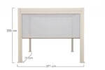 Bizzotto - TENDA RULLO PERGOLA OCEAN LATO4M SETA - immagine 2