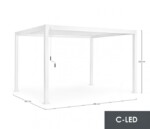 Bizzotto - PERGOLA OCEAN 3X4 BIANCO C-LED - immagine 6