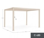 Bizzotto - PERGOLA OCEAN 3X4 SETA C-LED - immagine 6