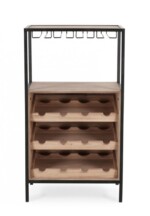 Yes - MOBILE P.BOTTIGLIE 12P ISAAC NERO 51X91H - immagine 2