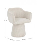 Bizzotto - POLTRONA GIREVOLE LOTTIE GHIACCIO - immagine 6